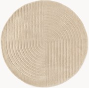 Rond handgetuft wollen vloerkleed Mason