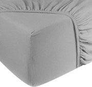 Hoeslaken Jersey – 100% katoen – 180×200 – lichtgrijs