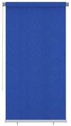 vidaXL Rolgordijn voor buiten 120x230 cm HDPE blauw