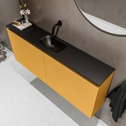 Mondiaz Ture 120cm toiletmeubel ocher met wastafel urban midden geen kraangat