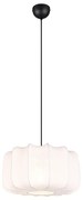 Japandi hanglamp zwart met wit 40cm - Madleine