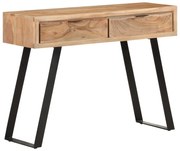 vidaXL Wandtafel met natuurlijke rand 100x35x76 cm massief acaciahout