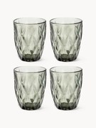 Waterglazen Colorado met structuurpatroon, 4 stuks