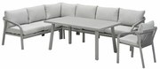 Garden Impressions Tarera lounge dining set R 6-delig incl stoel - taupe