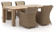 Intenso Milano/ROUGH-X 200cm dining tuinset 5-delig