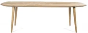 Eleonora Tabassum Eettafel Teak Met Afgeronde Hoeken 220 Cm - 220 X 100cm.