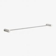 Devon Rvs Wandgemonteerde Handdoekhouder Met Stang (↔︎60 Cm) Geborsteld Grijs - Sklum