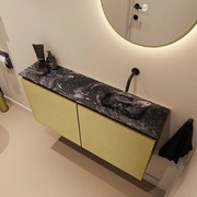 Mondiaz Ture DLux toiletmeubel 100cm oro met wastafel lava rechts zonder kraangat