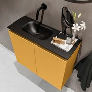 Mondiaz Ture 60cm toiletmeubel ocher met wastafel urban links geen kraangat