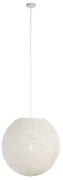 Eettafel / Eetkamer Landelijke hanglamp wit bol 60cm - Corda Design, Modern E27 rond Binnenverlichting Lamp