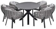 Garden Impressions Padula tuinset 7-delig - Scot tuintafel Napoli grey 230x115 cm