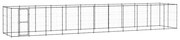 vidaXL Hondenkennel 26,62 m² staal