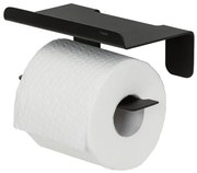 Tiger Colar Toiletrolhouder - met planchet - zelfklevend - zwart 1314230746