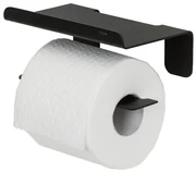 Tiger Colar Toiletrolhouder - met planchet - zelfklevend - zwart 1314230746