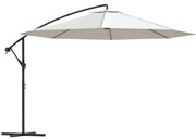 vidaXL Zweefparasol 3,5 m zandwit