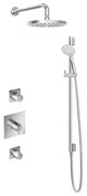 Hotbath Get Together IBS2 Regendoucheset inbouw - 35cm wandarm - 25cm ronde hoofddouche - 3 standen handdouche glijstang - chroom IBS2CR147