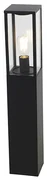 Industriële staande buitenlamp zwart 80 cm IP44 - Charlois Design, Industriele / Industrie / Industrial E27 IP44 Buitenverlichting