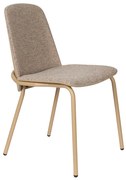 Zuiver Clip Moderne Eetkamerstoel Buisframe Beige