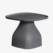 Vierkante Bijzettafel (48x48 Cm) Jubarri Grijs – Grafiet & ↑38 Cm - Sklum