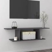 vidaXL Tv-wandmeubel 103x30x26,5 cm hoogglans grijs