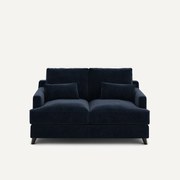 2-zits compacte bank in chenille fluweel, Alwine