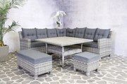 Garden Interiors Hoek Loungeset - High Dining - Wicker - Le Grande