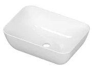 INK Enzo large waskom - 46x32x14cm Opbouw ovaal porselein - glans wit 0300400