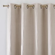 Verduisteringsgordijn in gewassen linnen met oogjes Onega