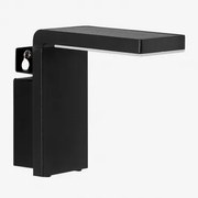 Luxore Aluminium Led Buitenwandlamp Op Zonne-energie Zwart - Sklum