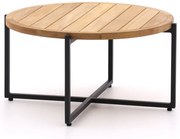 Loungetafel Apple Bee | Rond  | Tuintafel Teakhout | Ø74cm | Kees Smit Tuinmeubelen