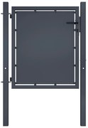 vidaXL Poort 100x75 cm staal antraciet