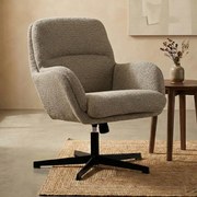 Kleine Fauteuil Draaibaar Grijsbruin