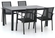 Bernstein Amberg/Menzano 160cm dining tuinset 5-delig stapelbaar