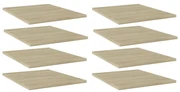 vidaXL Wandschappen 8 st 40x50x1,5 cm spaanplaat sonoma eikenkleurig
