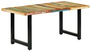 vidaXL Eettafel 180x90x76 cm massief gerecycled hout