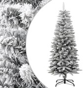 vidaXL Kunstkerstboom met sneeuw smal 120 cm PVC en PE