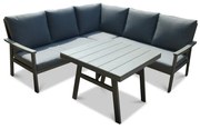 Garden Interiors Hoek Loungeset - Blue Rock - Aluminium - Antraciet - Garden Interiors