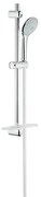 GROHE Euphoria 110 Mono Glijstangset - 60cm - ronde hanndouche - 1 straalsoort - gladde doucheslang - met zeepschaal - chroom 27266001