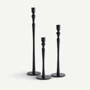 Set van 3 kandelaars van gegoten aluminium, Elans