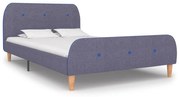 vidaXL Bedframe stof lichtgrijs 120x200 cm