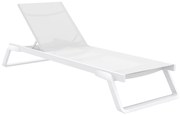 Siesta Exclusive Ligbed - Tropic - Wit - Kunststof - Stapelbaar - Siesta