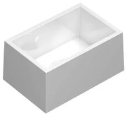 INK Break waskom - 27x18x10cm - rechthoek - polystone wit glans 3403355