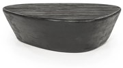 Eleonora Mila Organische Salontafel Mangohout Zwart - 107 X 78cm.