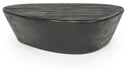 Eleonora Mila Organische Salontafel Mangohout Zwart - 107 X 78cm.