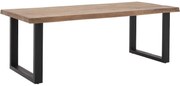 Goossens Eettafel Zida, Rechthoekig 220 x 100 cm boomstamblad