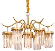 HANGLAMP METAAL KRISTAL PLAFOND APP768-7CP