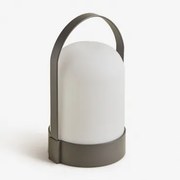 Draadloze Led-buiten Tafellamp Agnese Gris Granito - Sklum