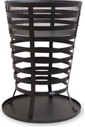 HEAT vuurkorf Mandal met gaas en asvangbak – H64 cm – zwart
