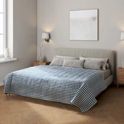 Dekoria Sprei, marineblauw-ecru