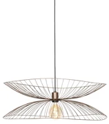 Design hanglamp donkerbrons met dubbele kap - Pua Design E27 rond Binnenverlichting Lamp